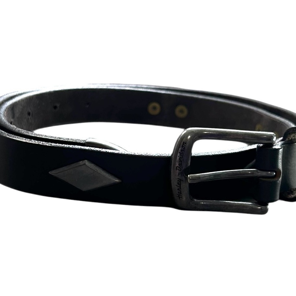 Harley Davidson Women’s Black Leather With Diamond Metal Accents Size Medium